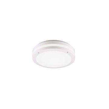 Kendal Plafoniera Led Da Esterno Metacrilato Bianco D. 30 Ip54 Trio 