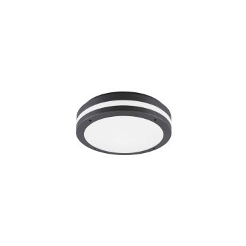 Kendal Plafoniera Led Da Esterno Metacrilato Nero D. 30 Ip55 Trio 