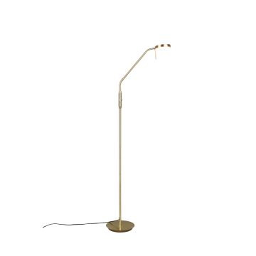 Monza Piantana Led Con 2 Snodi Flessibili Ottone Satinato Con Regolazione Intensita' E Temperatura Di Colore H.160Cm Trio Ottone antico