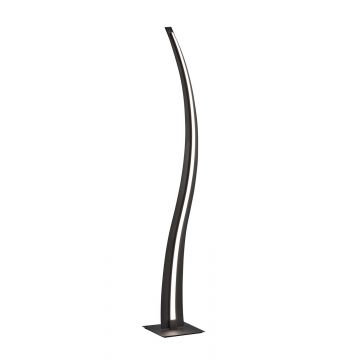 Salerno Piantana Metallo Onda Antracite H. 130Cm Trio Nero