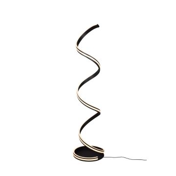 Yara Piantana Led Nera Con Regolazione Luce Calda  Naturale E Dimmerazione Con Interruttoe A Parete H. 150Cm Trio Nero