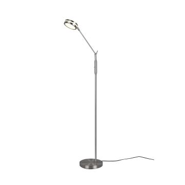 Franklin Piantana Led Metallo Acciaio Con Regolazione Intensita' Touch Dimmer + Regolazione Luce Calda, Naturale E Fredda E Funzione Memorizzazione H. 133Cm Trio Grigio cenere