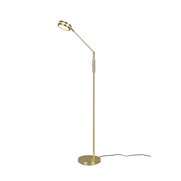 Franklin Piantana Led Metallo Ottone Satinato Con Regolazione Intensita' Touch Dimmer + Regolazione Luce Calda, Naturale E Fredda E Funzione Memorizzazione H. 133Cm Trio Ottone antico