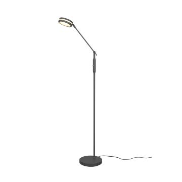 Franklin Piantana Led Metallo Antracite Con Regolazione Intensita' Touch Dimmer + Regolazione Luce Calda, Naturale E Fredda E Funzione Memorizzazione H. 133Cm Trio Antracite