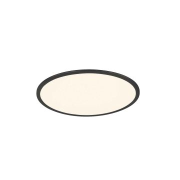 Phoenix Plafoniera Led Tonda Dimmerabile Nera Diff. Bianco D. 62 Trio 