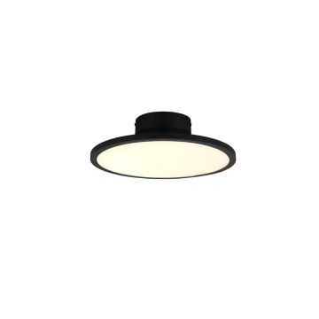 Tray Plafoniera Led Inclinabile Dimmerabile In Metallo Nero D. 40Cm Trio 