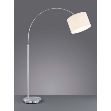 Hotel Lamp.Terra Arco C/Paral.Bianco H 215 Trio Grigio cenere