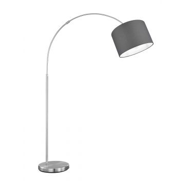 Hotel Lamp.Terra Arco C/Paral.Grigio H 215 Trio Grigio cenere