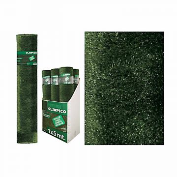 Olimpico - Tappeto di erba sintetica in PP+Lattice - 2x5m/10mm Boudech Verde
