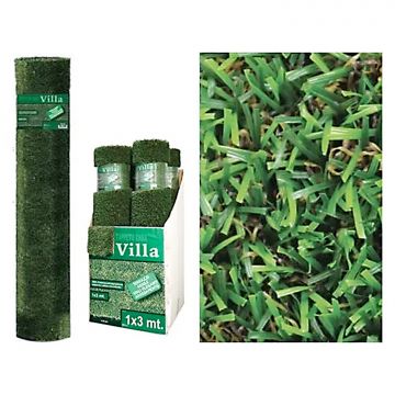 Villa - Tappeto di erba sintetica in Pe+PP+Latex - 2x5m/25mm Boudech Verde