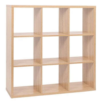 Miracle - Libreria Modulare In Legno Con Vani Ed Ante - 9 Vani Casa Collection Marrone