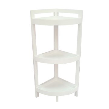 Celia - Angoliera in legno a 3 ripiani Casa Collection Bianco