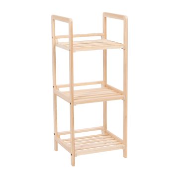 Aton - Scaffale in legno - 3 Ripiani Casa Collection Marrone chiaro