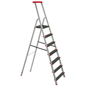 Scala Alluminio Step Up 131 Black Gradini 7 Boudech Nero