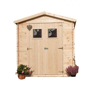 Giulia - Casetta da giardino in legno di pino 200x200 cm Frankystar Pino