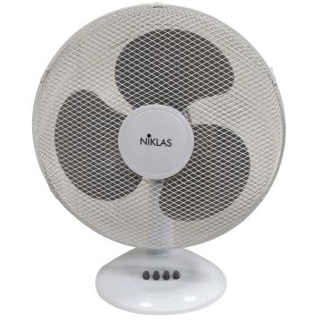 Niklas - Ventilatore Da Tavolo Niklas Bianco