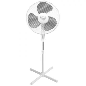 Butterfly - Ventilatore A Piantana Frankystar Bianco