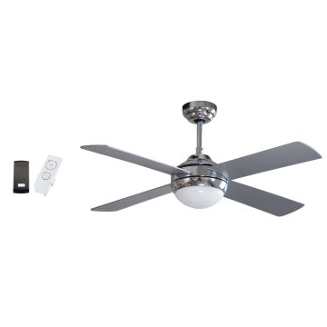 Niklas Silversky - Ventilatore Da Soffitto Con Plafoniera Niklas Grigio 10%