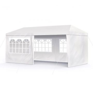 Gazebo per feste ed eventi 3x6 m Frankystar Bianco