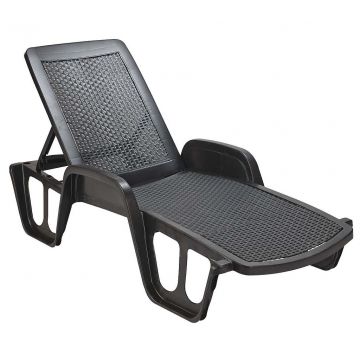 Pool - Lettino Prendisole In Polyrattan Frankystar Antracite