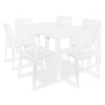 Sumatra + Klik Klak - Set Da Pranzo Per Esterni 6 Posti Frankystar 