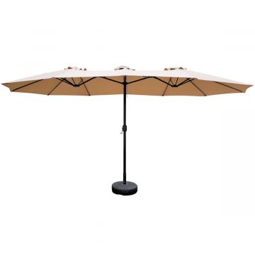 Twin - Ombrellone da giardino a doppio tettuccio 4,50x2,65 m Frankystar 