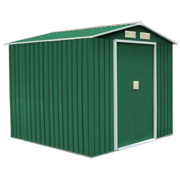 Metalgreen - Casetta Da Giardino In Metallo Zincato - 340x319x210h cm Frankystar Verde