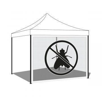 Telo zanzariera 300xH200 cm per gazebo da giardino Frankystar 
