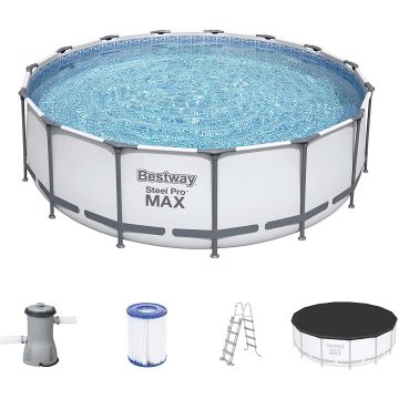 Bestway Piscina Fuori Terra Rotonda 457x122 cm Bestway Beige