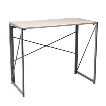 Lolie - Scrivania pieghevole in legno e metallo - 100x50x75 cm Casa Collection 