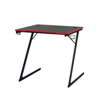 Flame - Scrivania da gaming, scrivania per PC ergonomica - 80x50xH75 cm Casa Collection 