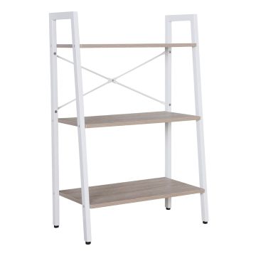 Lilas - Libreria In Legno E Metallo A 3 Ripiani Casa Collection 