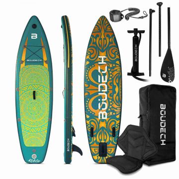 Tavola da SUP gonfiabile Flatwater da 300x75x15 cm + Sedile Boudech 