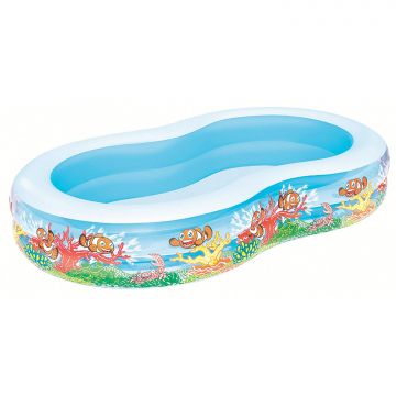 Bestway Piscina gonfiabile per bambini ovale 274x157xH46 cm Bestway Azzurro