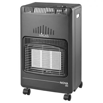 Nova Niklas - Stufa a gas infrarossi modello slim 4200 W Niklas Nero