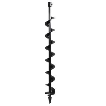 Punta Trivella ⌀150mm con lunghezza 80cm Boudech Nero