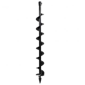 Punta Trivella ⌀100mm con lunghezza 80cm Boudech Nero