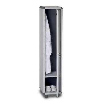 EASY - Mobile spogliatoio in PVC 1 anta con chiave Garofalo Grigio 50%